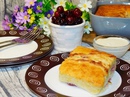 Творожная запеканка с тыквой и вишней