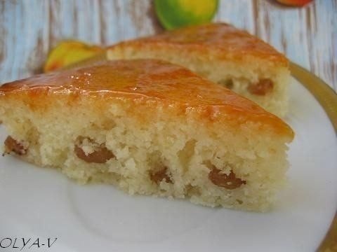 МАННИК С ИЗЮМИНКОЙ НУЖНО:-1 стакан манной крупы-1 стакан кефира-0.5 стакана сахара-80 гр. растопленного сливочного масла или маргарина-75 гр. изюма-1 шт. яйцо-1 пакетик ванильного сахара-0.5