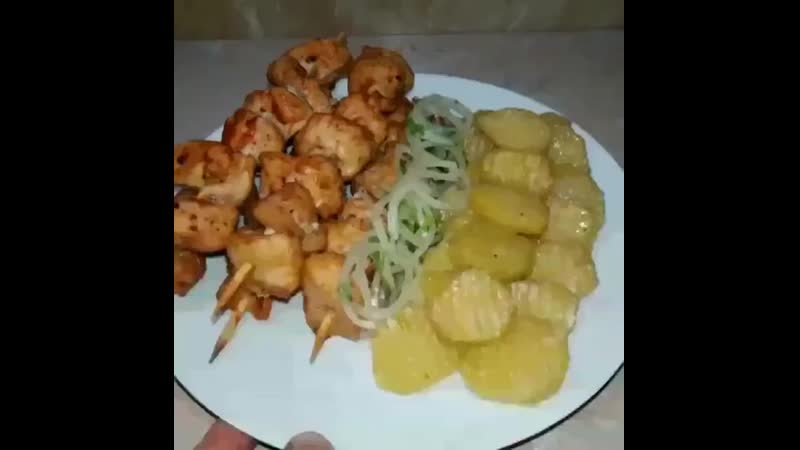 КУРИНЫЙ ШАШЛЫК В ДУХОВКЕ